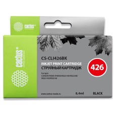 Чернильный картридж Cactus CS-CLI426BK (черный; 9стр; 8мл; Pixma MG5140, 5240, 6140, 8140, MX884) [CS-CLI426BK]