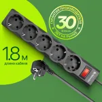 Сетевой фильтр Defender ES LARGO (1,8м, 5xEURO, 2,2кВт)