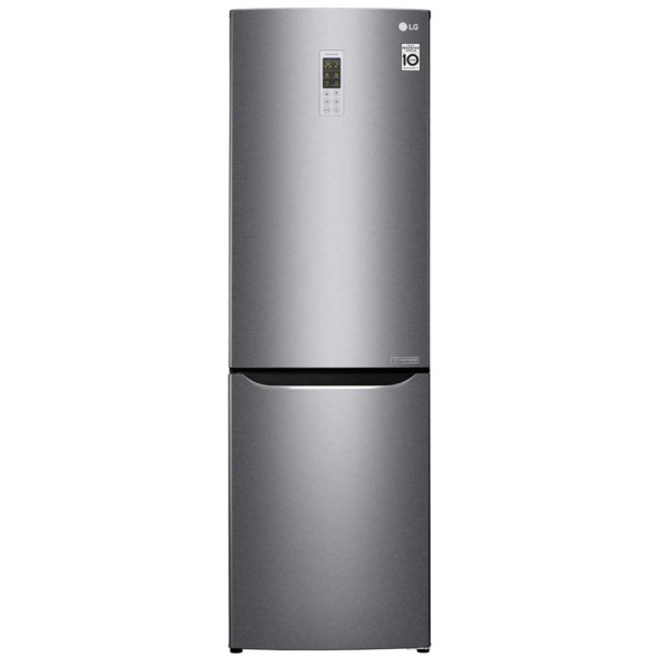 Холодильник LG GA-B419SL (No Frost, A+, 2-камерный, объем 354:230/124л, инверторный компрессор, 595x1 907x655см, графит)