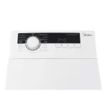 Стиральная машина Midea MFE05W80B/W-RU(вертикальная средняя, класс стирки/отжима/э.потребления: A/B , макс: 8кг, с сушкой, 1300 об/мин, инвертер, 40x87.5x61см, белый)