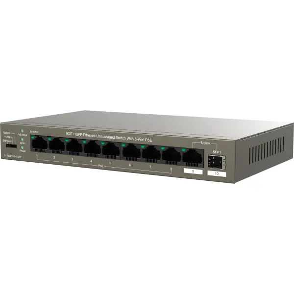 Коммутатор IP-COM G1110PF-8-102W