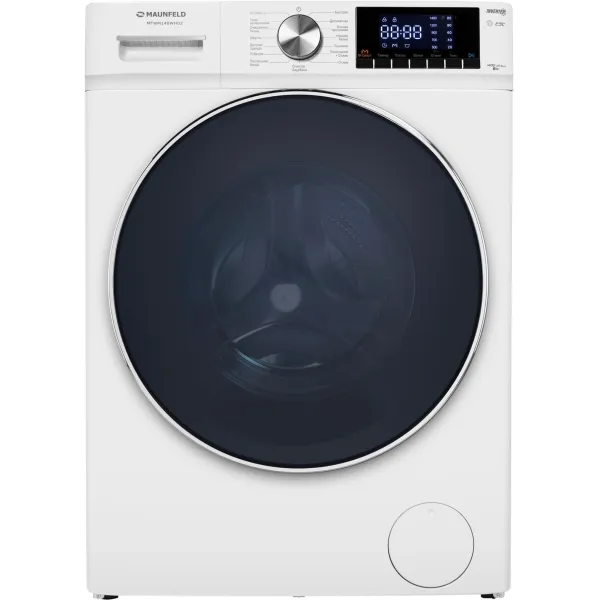 Стиральная машина Maunfeld MFWM148WH02(фронтальная полноразмерная, класс стирки/отжима/э.потребления: C/A+++ , макс: 8кг, 1400 об/мин, инвертер, 59.5x84.5x51.5см, белый)