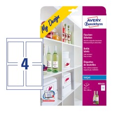 Этикетки Avery Zweckform (A4, односторонняя, 5 листов, белый, накл: 4шт, 120x90мм)