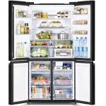 Холодильник Hitachi R-WB720PUC1 GCK (No Frost, 3-камерный, Side by Side, объем 560:357/103л, инверторный компрессор, 90x184x72см, черный)
