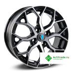 Venti 1519 R15/6J PCD 4x100 ET 46 ЦО 60,1 черный с полированной лицевой поверхностью