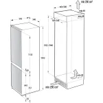 Холодильник полновстраиваемый Gorenje NRKI519141 (No Frost, A+, 2-камерный, объем :217,35л, 54x193.2x54.5см)