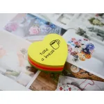 Блок самоклеящийся Hopax 21356 (бумага, сердце, 64x67мм, 250листов, 70г/м2, 5цветов)