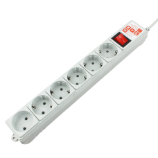 Сетевой фильтр Power Cube SPG(5+1)-B-10, 3 м (3м, 2,2кВт) [SPG(5+1)-B-10]
