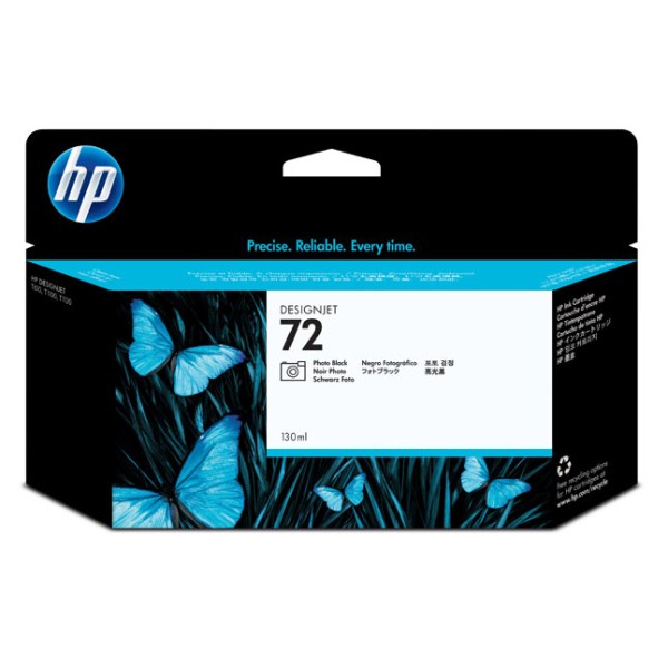 Чернильный картридж HP 72 (фото черный; 130стр; 130мл; DJ T1100, T610)