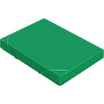 Папка-короб Бюрократ -BA40/07GRN (A4, пластик, толщина пластика 0,7мм, на резинке, ширина корешка 40мм, зеленый)
