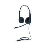 Гарнитура Jabra Biz 1500 Duo QD (оголовье, с проводом, накладные, Quick Disconnect)