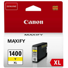 Чернильный картридж Canon PGI-1400XL Y (желтый; 1200стр; 34,7мл; Maxify МВ2040, 2340) [9204B001]