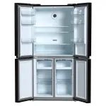 Холодильник Hyundai CM5005F (No Frost, A, 3-камерный, Side by Side, объем 511:310/156л, инверторный компрессор, черное стекло)