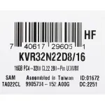 Память DIMM DDR4 16Гб 3200МГц Kingston (25600Мб/с, CL22, 288-pin, 1.2 В)