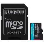 Карта памяти microSDXC 256Гб Kingston (Class 10, 170Мб/с, UHS-I U3, адаптер на SD)