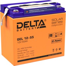 Батарея Delta GEL 12-55 (12В, 55Ач) [GEL 12-55]