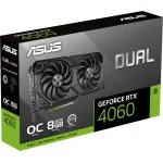 Видеокарта GeForce RTX 4060 2505МГц 8Гб ASUS Dual EVO OC (GDDR6, 128бит, 1xHDMI, 3xDP)