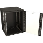 Шкаф коммутационный настенный Hyperline TWB-0666-GP-RAL9004 (6U, 600x367x600мм, IP20, 60кг)