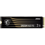 Жесткий диск SSD 2Тб MSI SPATIUM (M.2, 7400/7000 Мб/с, 1000000 IOPS, PCI-E, 2048Мб, для ноутбука и настольного компьютера)