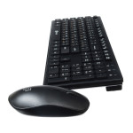 Клавиатура и мышь Oklick 240 M Multimedia Keyboard Black USB (радиоканал, классическая мембранная, 104кл, светодиодная, кнопок 4, 1600dpi)