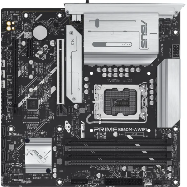 Материнская плата ASUS PRIME B860M-A WIFI (LGA1851, Intel B860, xDDR5 DIMM, microATX, RAID SATA: 0,1,10,5)