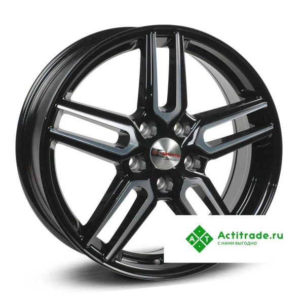 Yamato Renjiro R18/7.5J PCD 5x114,3 ET 50 ЦО 66,1 черный с полированной лицевой поверхностью