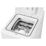 Стиральная машина Midea MFE05W80B/W-RU(вертикальная средняя, класс стирки/отжима/э.потребления: A/B , макс: 8кг, с сушкой, 1300 об/мин, инвертер, 40x87.5x61см, белый)