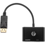 Кабель-переходник VCOM (DisplayPort (m), HDMI (f); VGA (f))