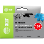 Чернильный картридж Cactus CS-PFI107C (синий; 130стр; IP iPF670, iPF680, iPF685, iPF770, iPF780, iPF785, )