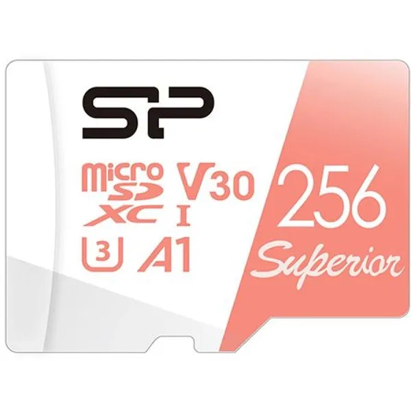Карта памяти microSDXC 256Гб Silicon Power (Class 10, 100Мб/с, UHS-I U3, адаптер на SD)