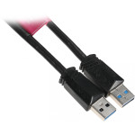 Кабель USB HAMA (прямой USB A(m), прямой USB A(m), 1,5м, 0,9A)