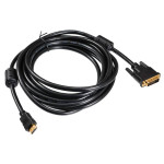 Кабель Buro (HDMI (m), DVI-D (m), 5м)