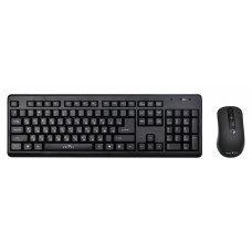 Клавиатура и мышь Oklick 270 M Black USB (радиоканал, классическая мембранная, 104кл, светодиодная, кнопок 4, 1600dpi) [MK-5306]