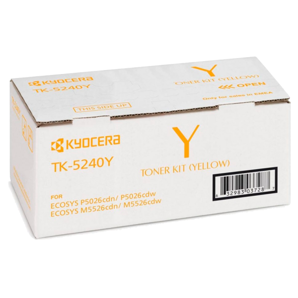 Тонер-картридж Kyocera TK-5240Y (желтый; 3000стр; P5026cdn, cdw M5526cdn, cdw)