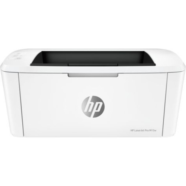 Принтер HP LaserJet Pro M15w (лазерная, черно-белая, A4, 16Мб, 18стр/м, 600x600dpi, авт.дуплекс, 8'000стр в мес, USB, Wi-Fi)