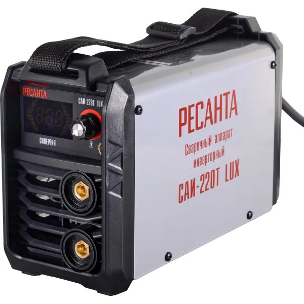 Сварочный аппарат РЕСАНТА САИ-220 (140-260В, инвертор, ММА DC, 10-220A, 7,8кВт)