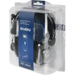 Гарнитура Sven AP-600 (оголовье, с проводом, 2.2м, полноразмерные, 2 x mini jack 3.5 mm, 160г)