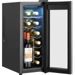 Винный шкаф Weissgauff WWC-12 Bottle (A, 1-камерный, черный)