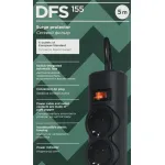Сетевой фильтр Defender DFS 155 (5м, 6xEURO, 2,2кВт)