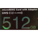 Карта памяти microSDXC 512Гб ADATA (Class 10, 100Мб/с, UHS-I U3, адаптер на SD)