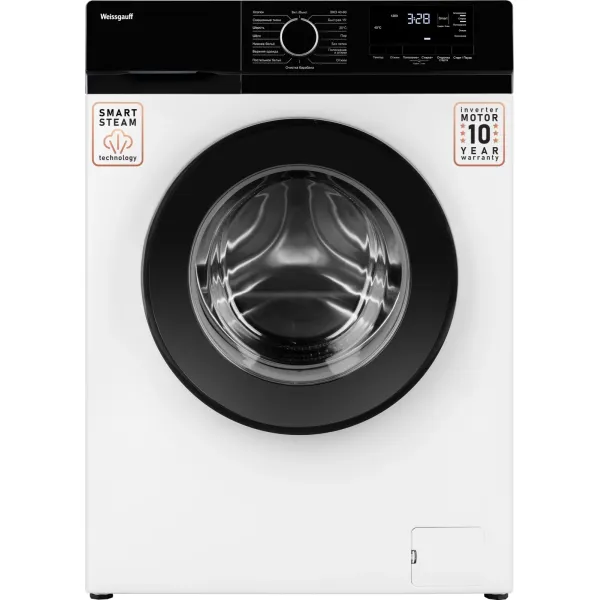 Стиральная машина Weissgauff WM 45127 DC Inverter Steam(60x84x45см, фронтальная, макс:7кг, 1200об/мин, защита от протечек, белый)