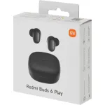 Гарнитура Xiaomi Redmi Buds 6 Play (беспроводные внутриканальные в ушной раковине закрытые, 600мА*ч, 7ч, USB Type-C, IP54)
