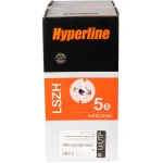 Hyperline UUTP4-C5E-S24-IN-LSZH-GY-305 (Без разъемов, Без разъемов, медь электролитическая отожженная (bc), 305м)