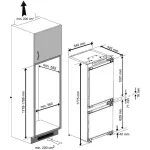 Холодильник полновстраиваемый Beko BCNA275E2S (No Frost, A+, 2-камерный, 54x177.5x54.5см, белый)