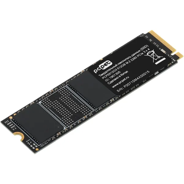Жесткий диск SSD 512Гб PC Pet (2280, 2000/1600 Мб/с)