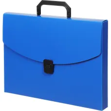 Портфель Бюрократ BPP01BLUE (A4, отделений 1, пластик, толщина пластика 0,7мм, синий) [BPP01BLUE]