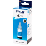 Чернильный картридж Epson C13T67324A (голубой; 70стр; 70мл; L800)