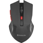 Мышь DEFENDER Accura MM-275 Black-Red USB (радиоканал, 1600dpi)