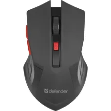 Мышь DEFENDER Accura MM-275 Black-Red USB (радиоканал, 1600dpi) [52276]