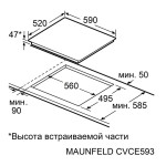 Maunfeld CVCE593STBK LUX